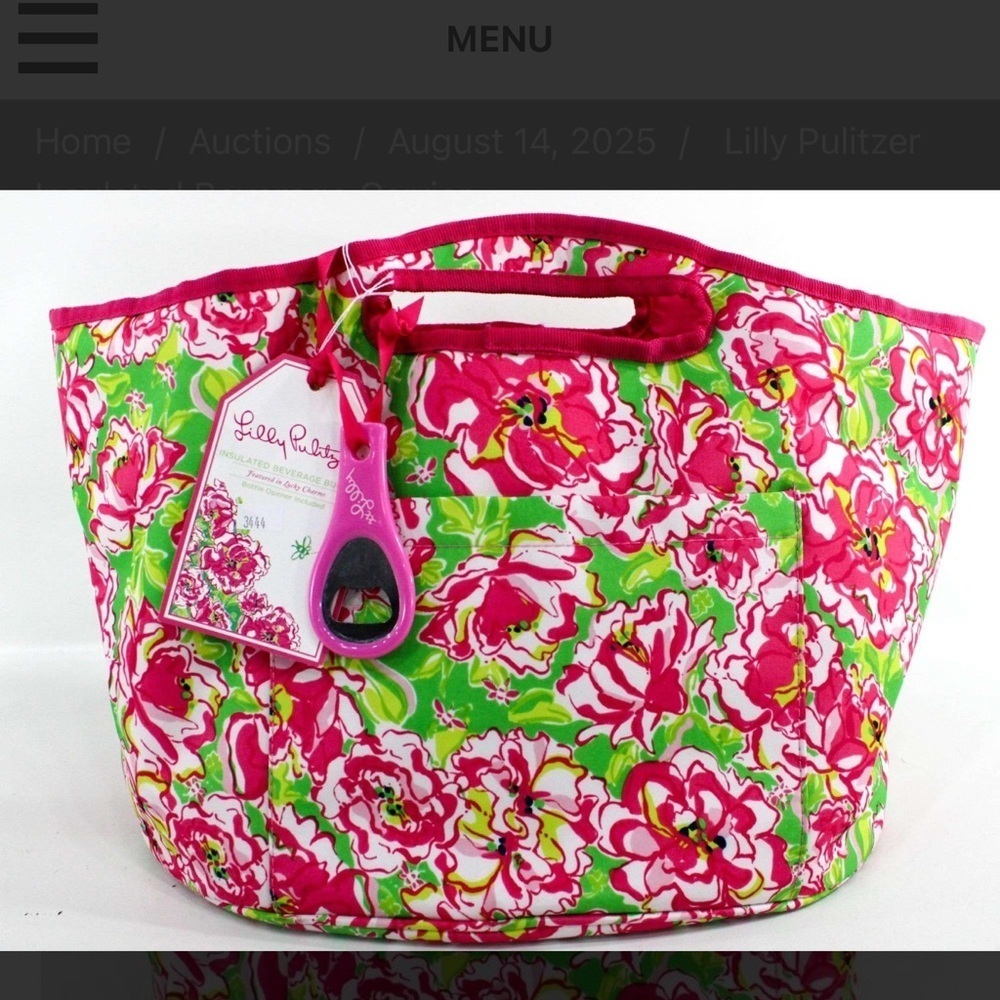 Lilly Pulitzer Insulated Beverage Carrier - Picture 1 of 8